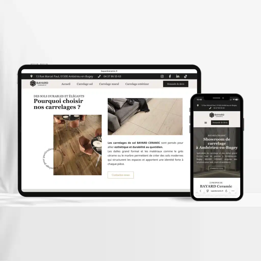 Création de site internet et responsive pour petites entreprises dans l'Ain